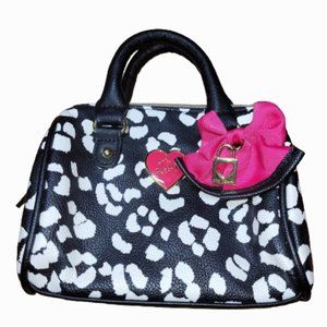 Betsey Johnson Black & White Small Handbag - image 1